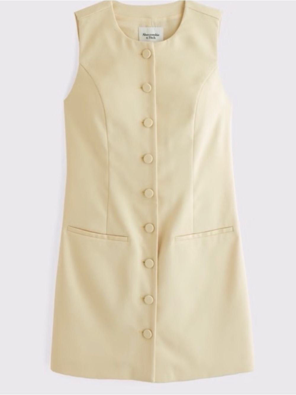 Abercrombie & Fitch Mara high neck Button-Front Dress